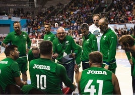 El Unicaja +35, el año pasado en el Mundial FIMBA.