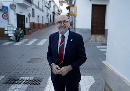 Gallardo, el pasado miércoles, en las calles de Cártama, tras la entrevista con este periódico.