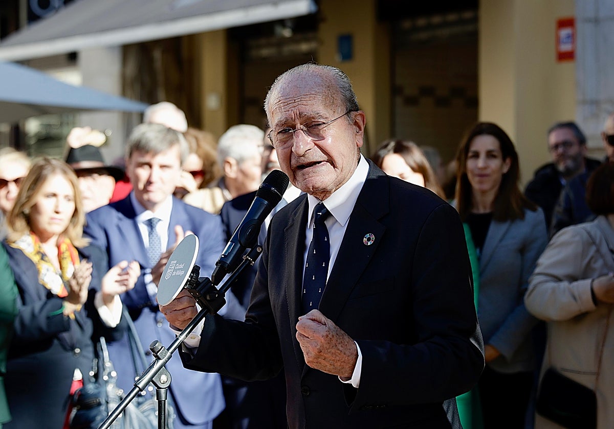 Francisco de la Torre, en el acto para conmemorar el aniversario de la Constitución.