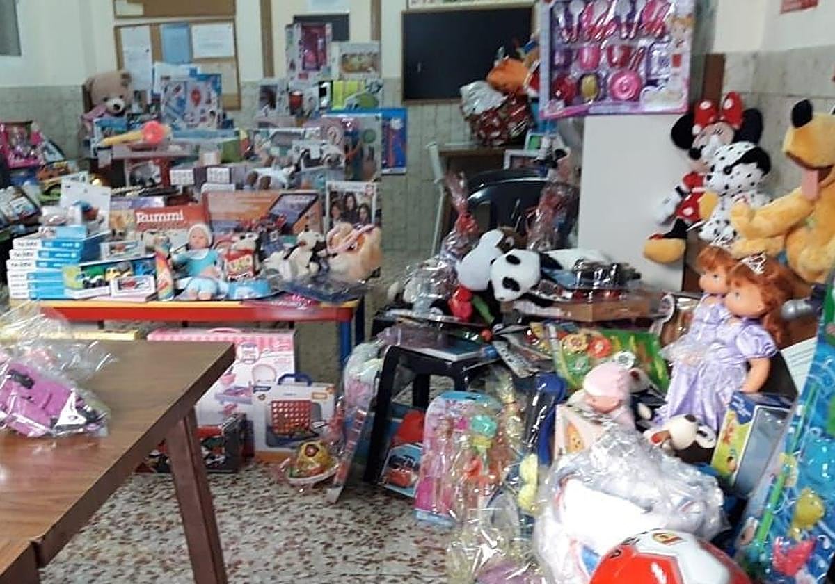 Algunos de los juguetes recogidos en una edición anterior.