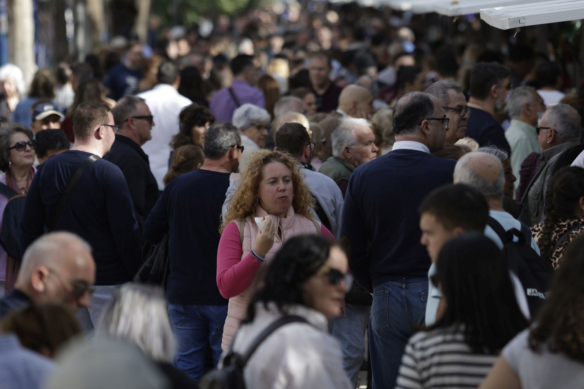 La Navidad y el buen tiempo llenan el centro de Málaga en pleno puente