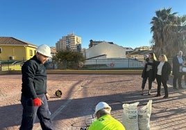 Inicio de las obras en la zona de cubierta.