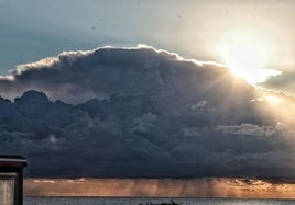 Aspecto de los cielos en Málaga, este miércoles.