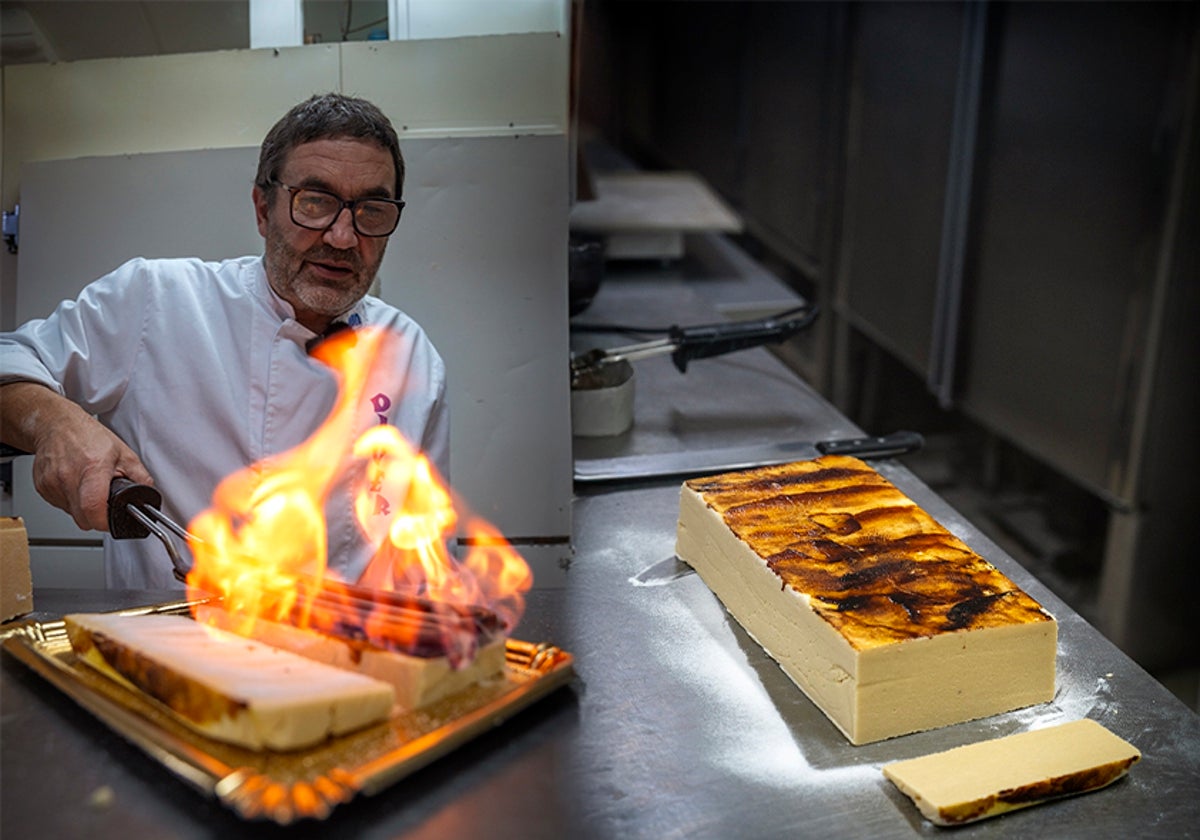 David Verdú remata el turrón de yema que preparan en Daver.