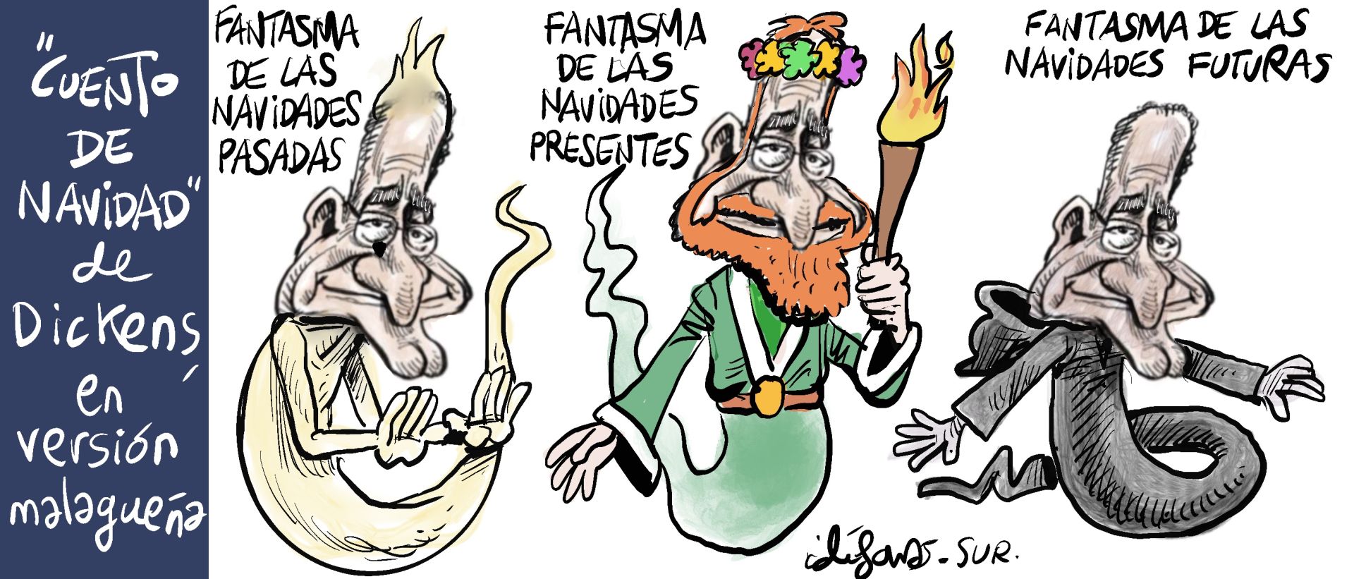 El mes de diciembre en las viñetas de Idígoras y Pachi