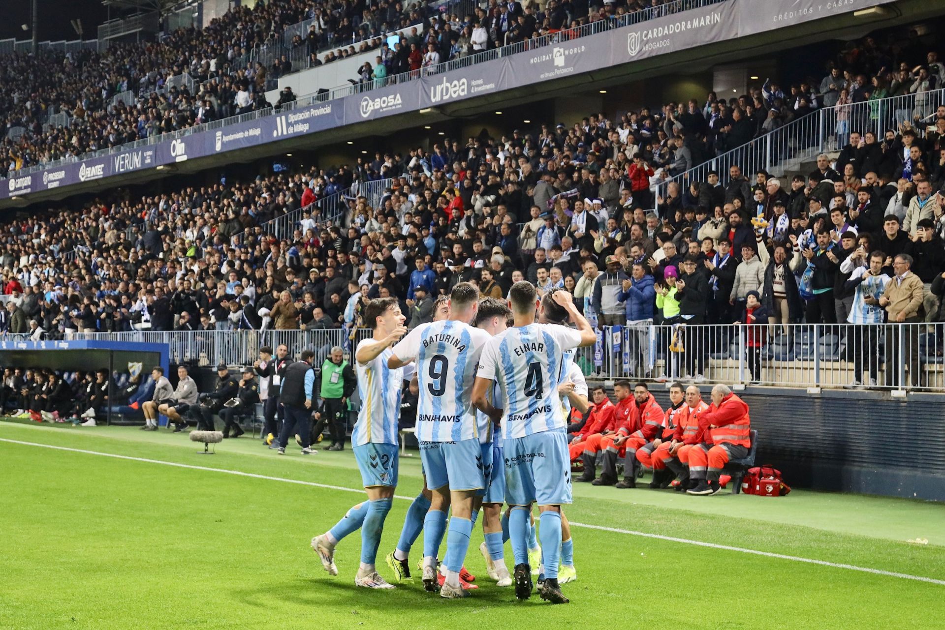 El Málaga - Eldense, en imágenes