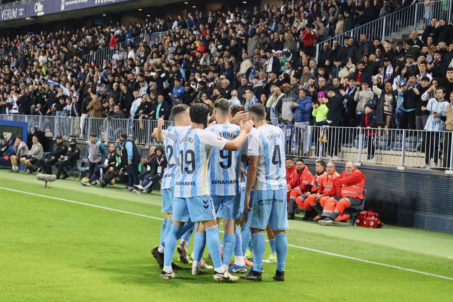 El Málaga - Eldense, en imágenes