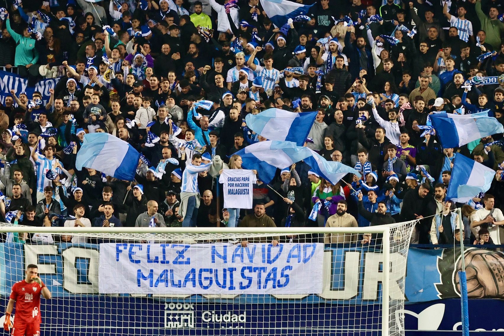 El Málaga - Eldense, en imágenes