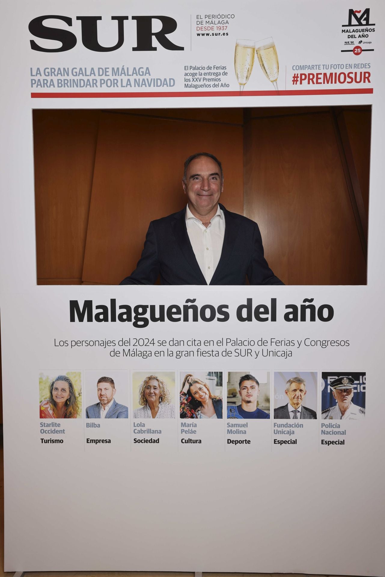 Las portadas de los invitados a los Premios Malagueños del Año 2024