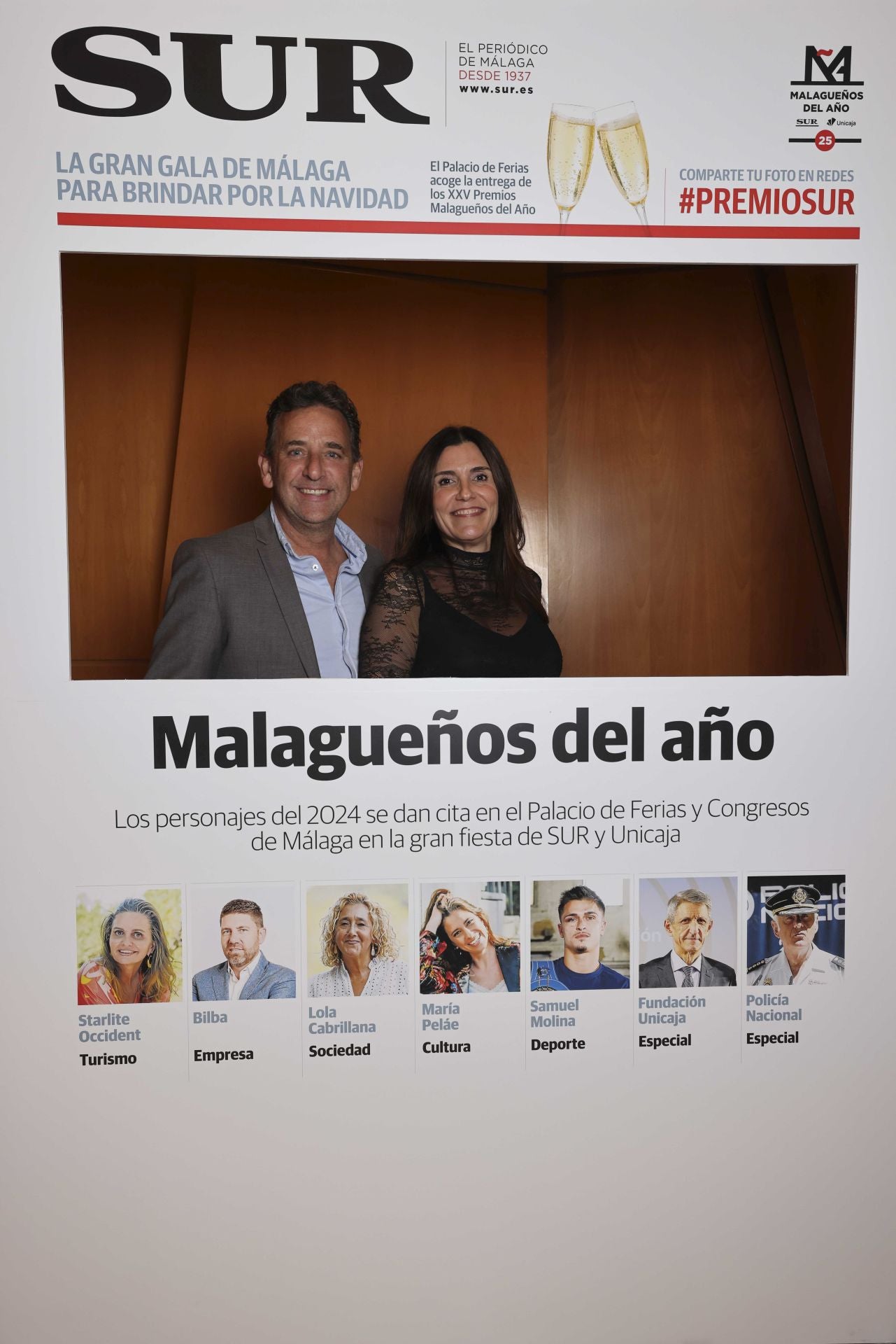 Las portadas de los invitados a los Premios Malagueños del Año 2024