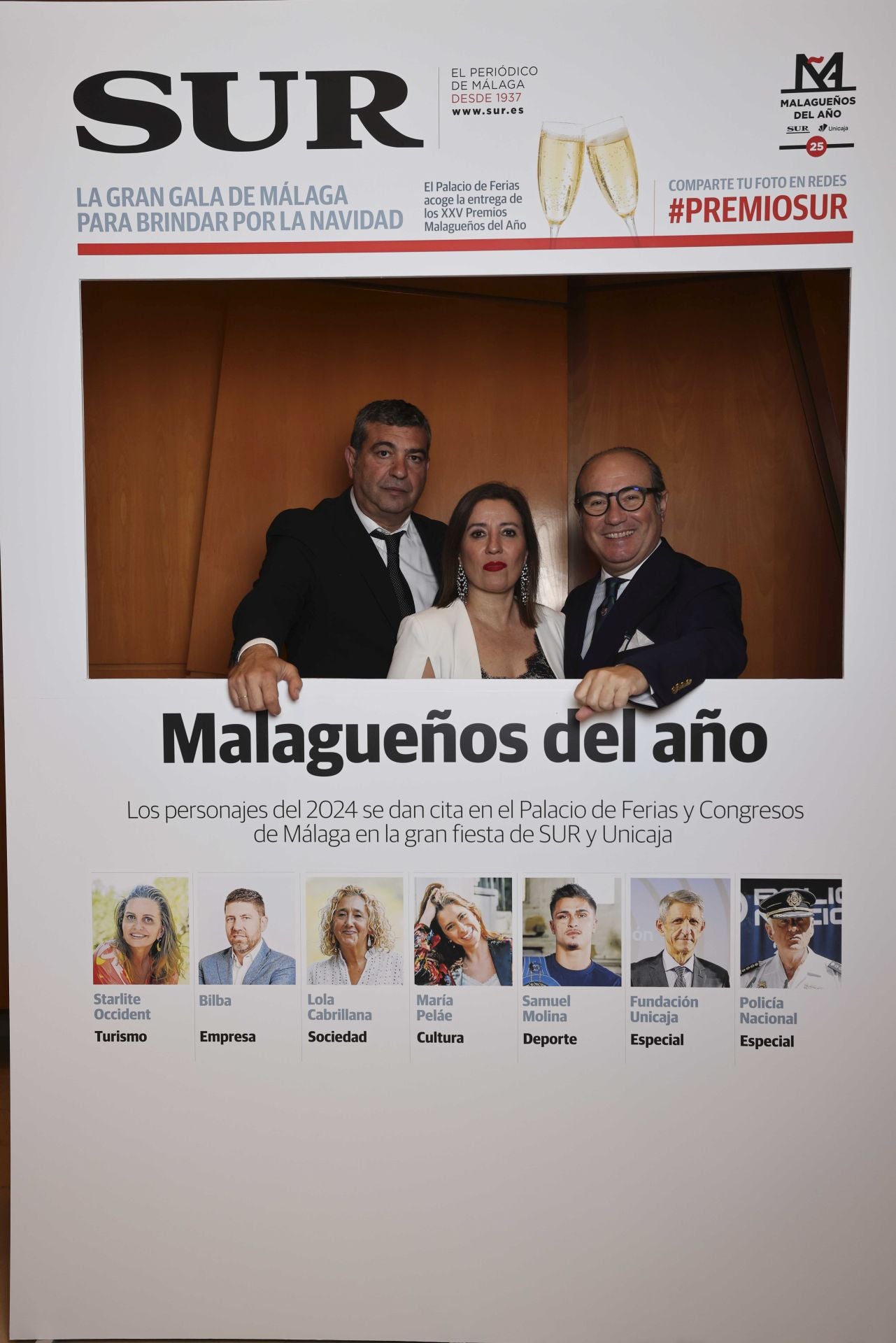 Las portadas de los invitados a los Premios Malagueños del Año 2024