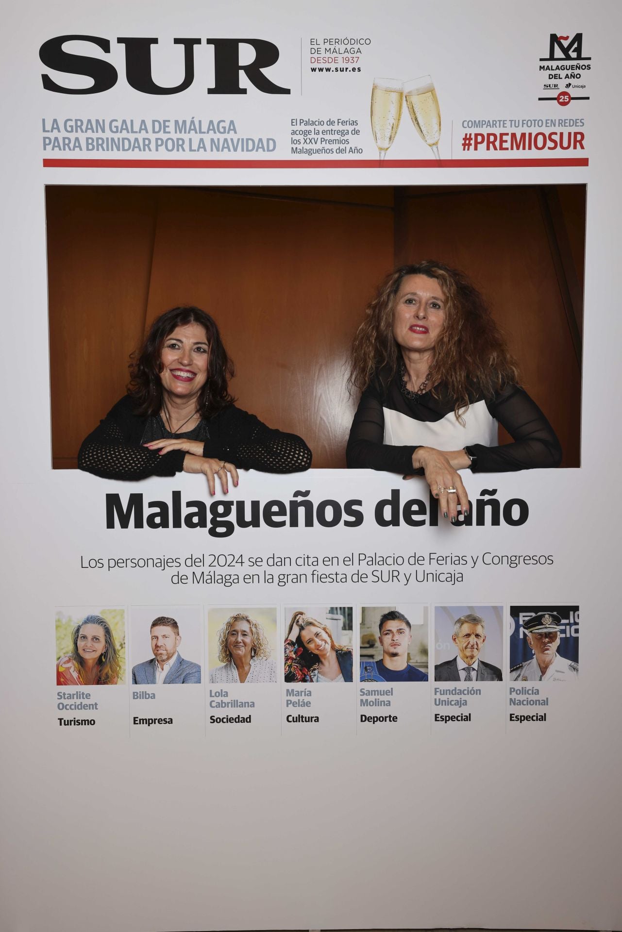 Las portadas de los invitados a los Premios Malagueños del Año 2024