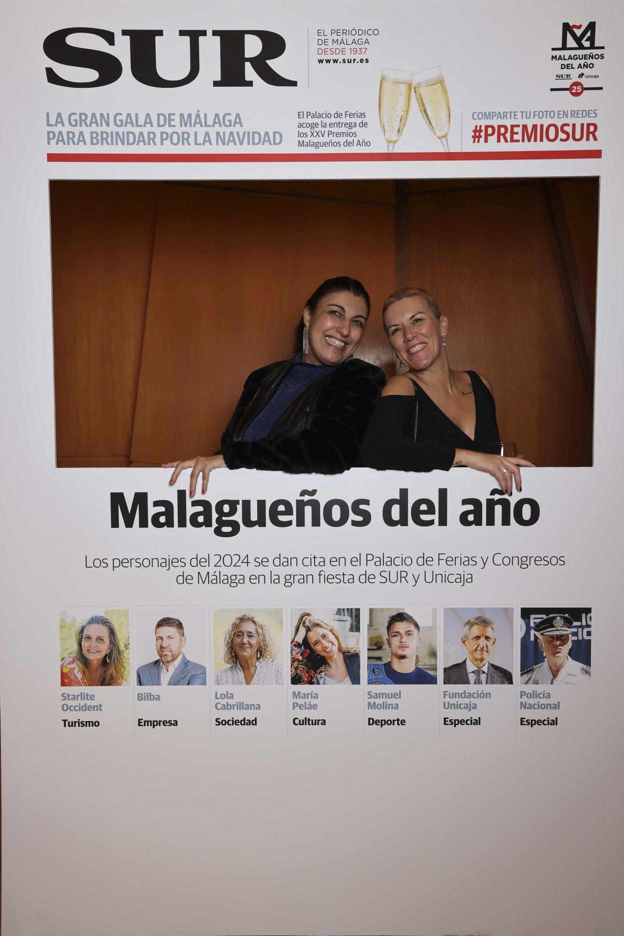 Las portadas de los invitados a los Premios Malagueños del Año 2024