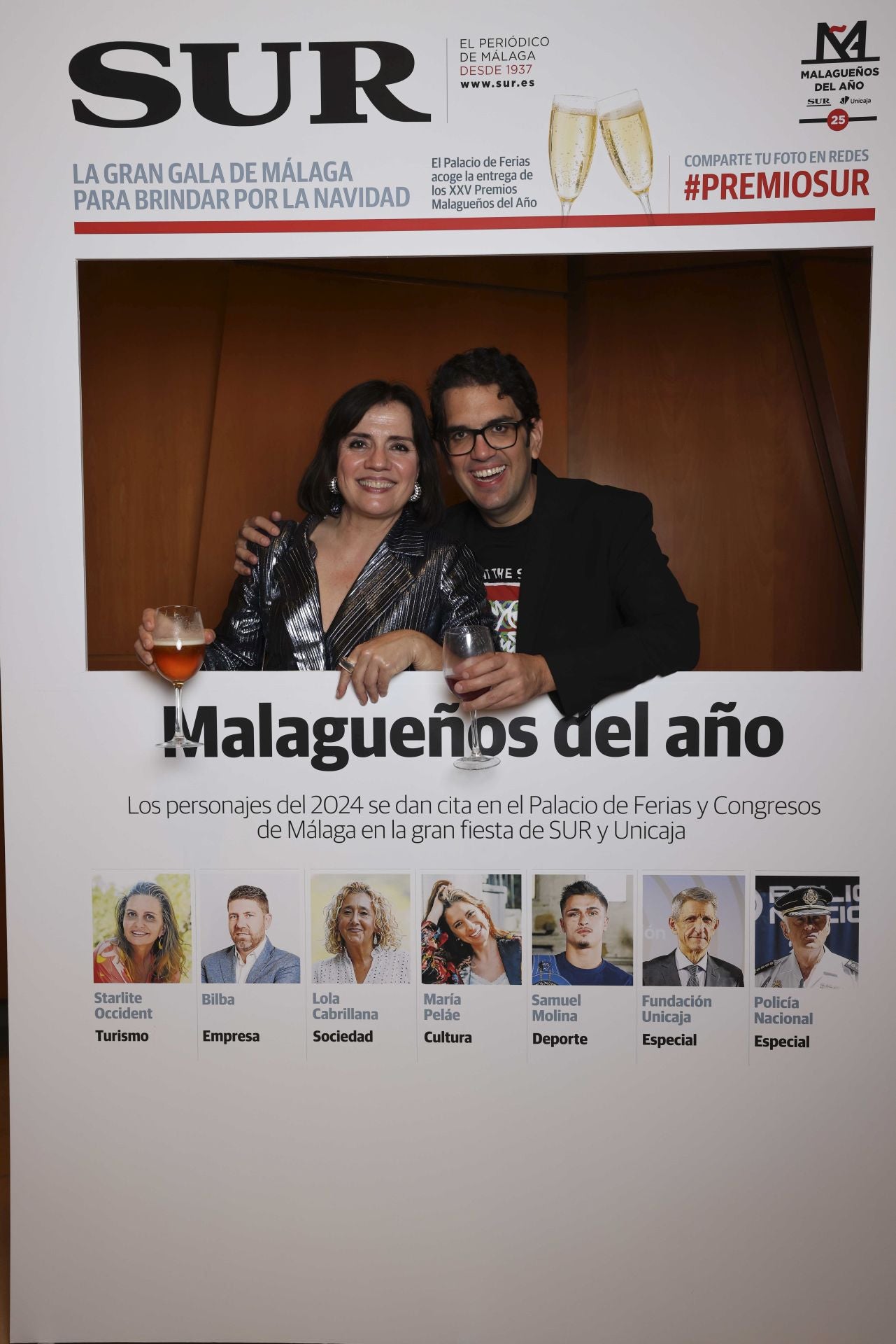 Las portadas de los invitados a los Premios Malagueños del Año 2024