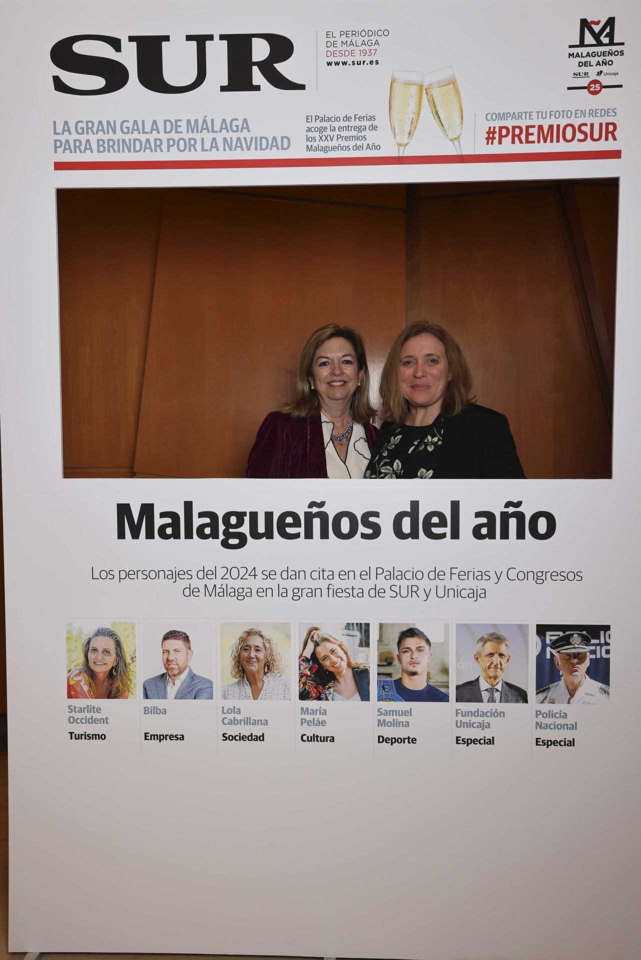 Las portadas de los invitados a los Premios Malagueños del Año 2024