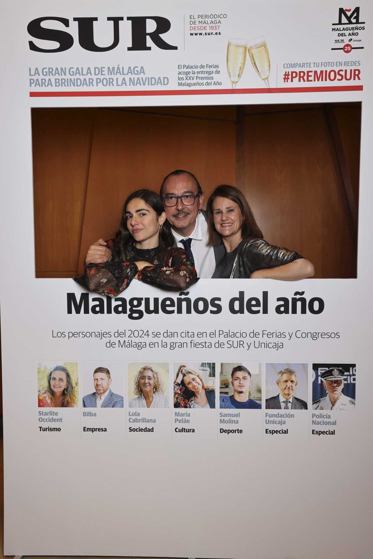 Las portadas de los invitados a los Premios Malagueños del Año 2024