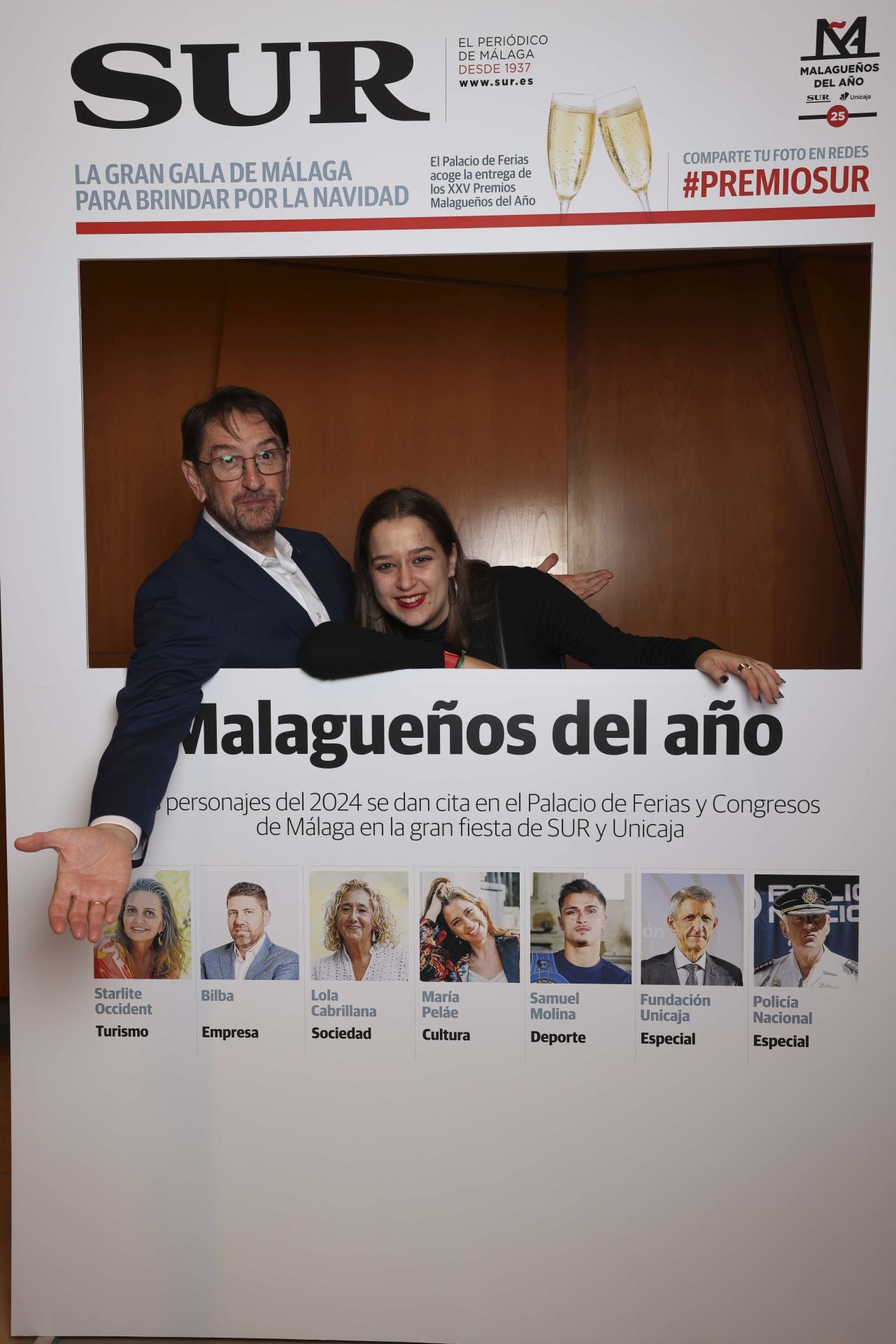Las portadas de los invitados a los Premios Malagueños del Año 2024