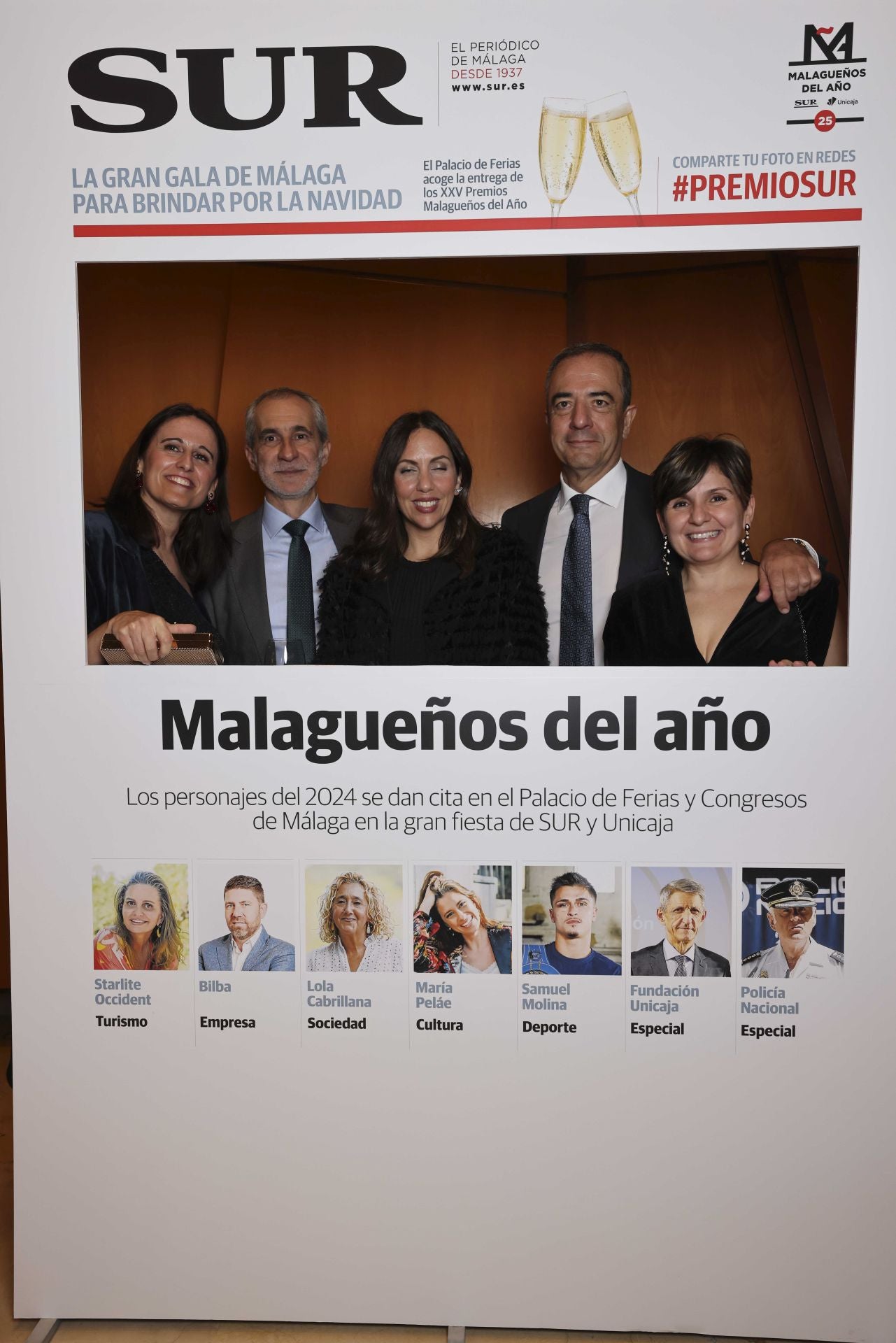 Las portadas de los invitados a los Premios Malagueños del Año 2024