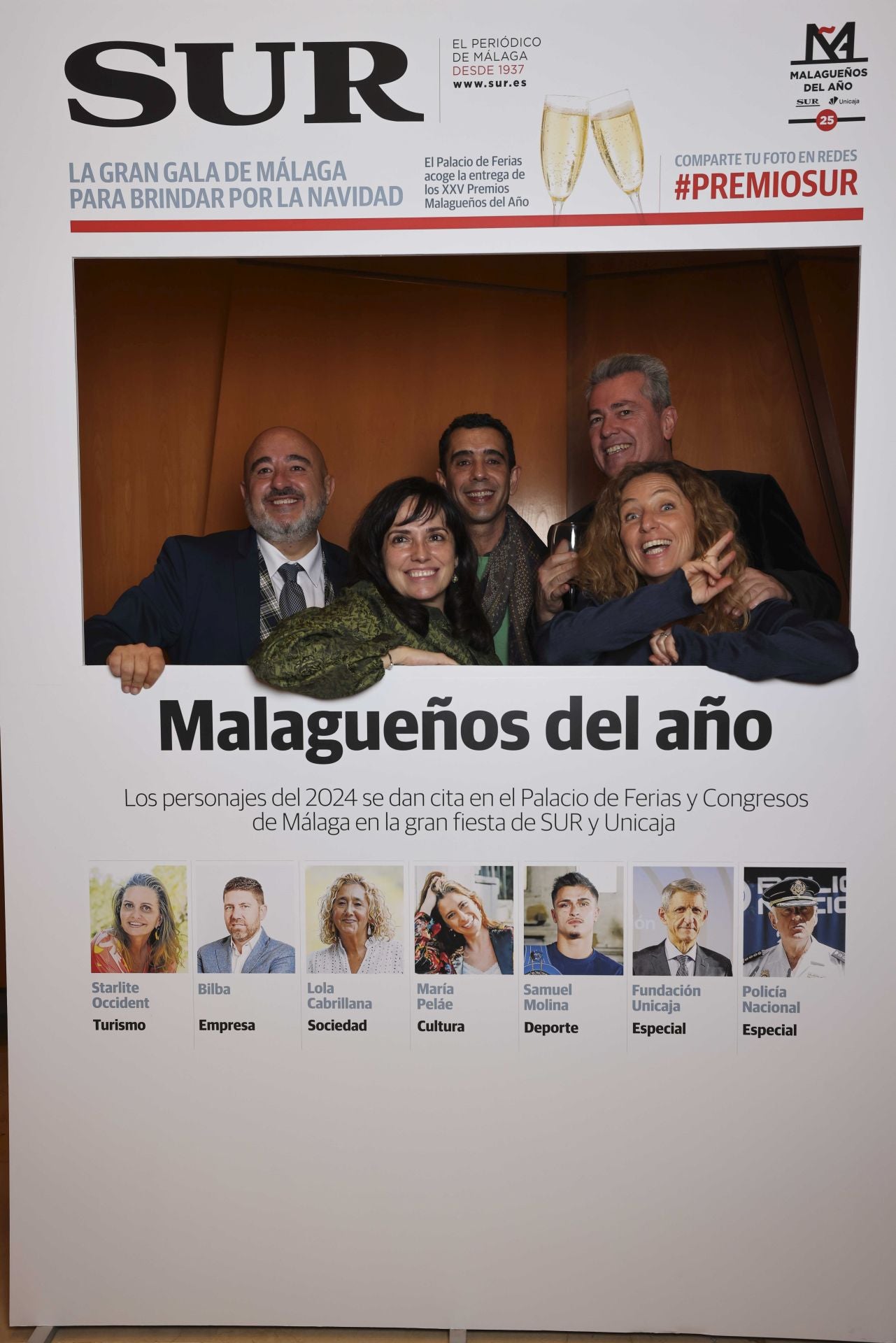Las portadas de los invitados a los Premios Malagueños del Año 2024