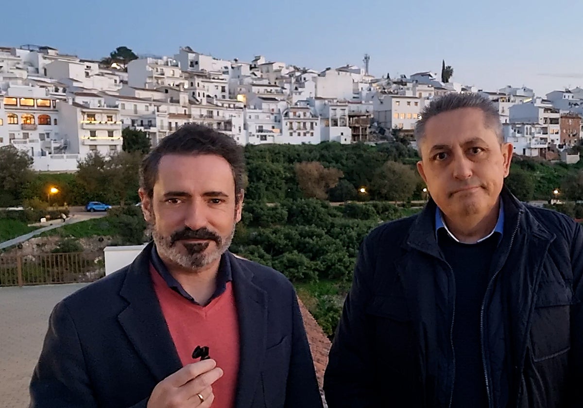 José Ramón Carmona y Pedro Alcántara, en Frigiliana.
