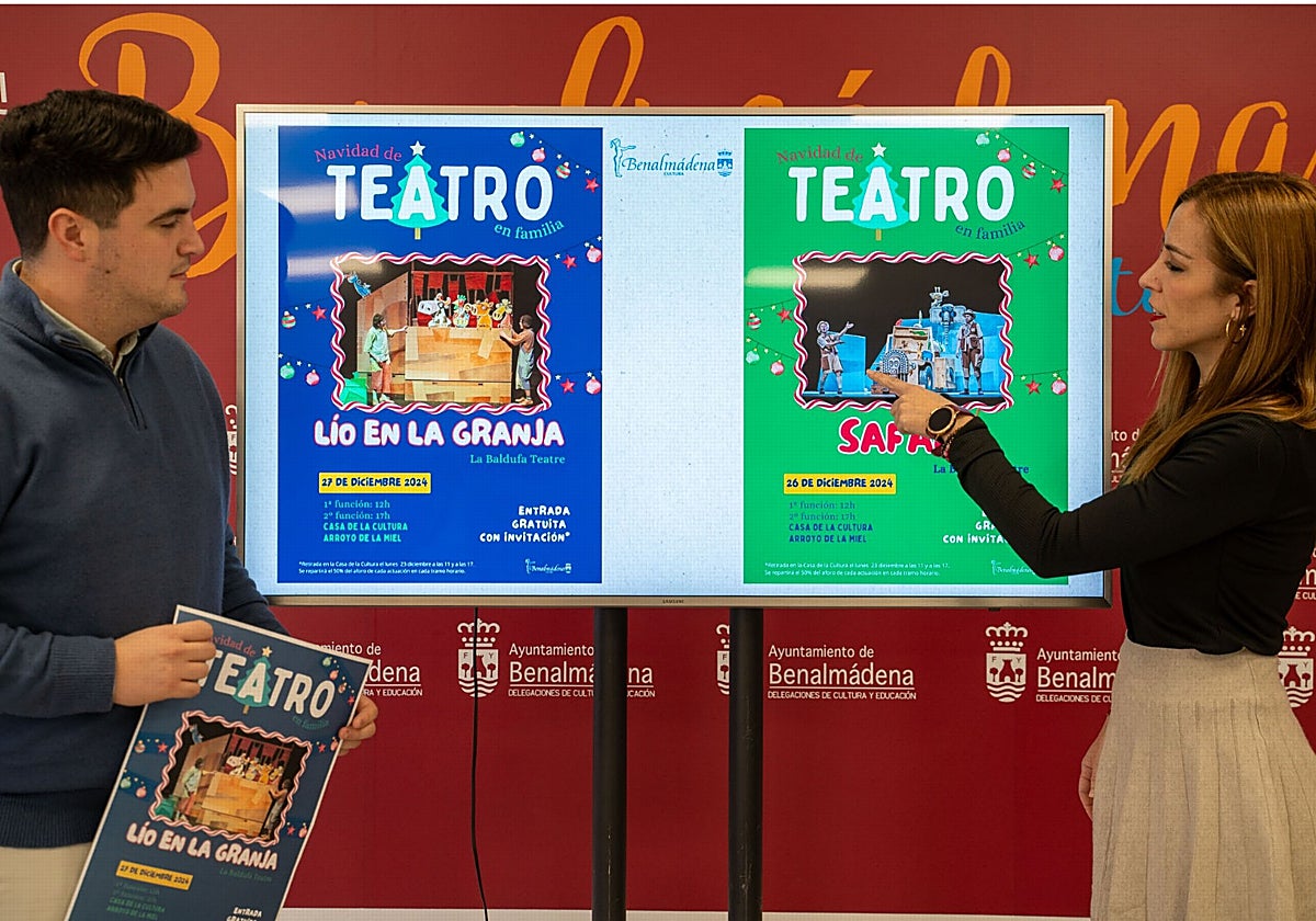 La concejal de Cultura presenta la programación teatral.