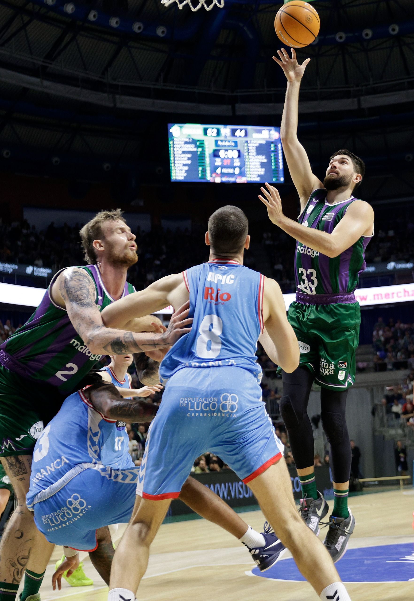 El Unicaja-Breogán, en imágenes