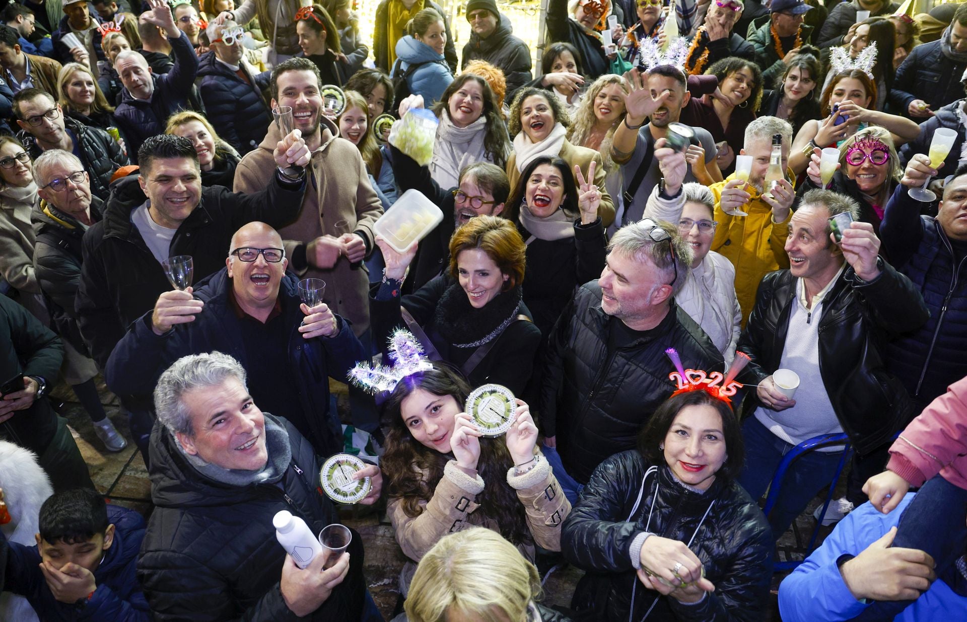 Así despidieron los malagueños el 2024 desde la plaza de la Constitución