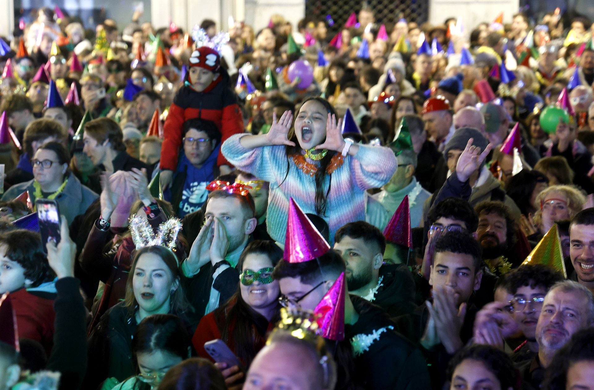 Así despidieron los malagueños el 2024 desde la plaza de la Constitución