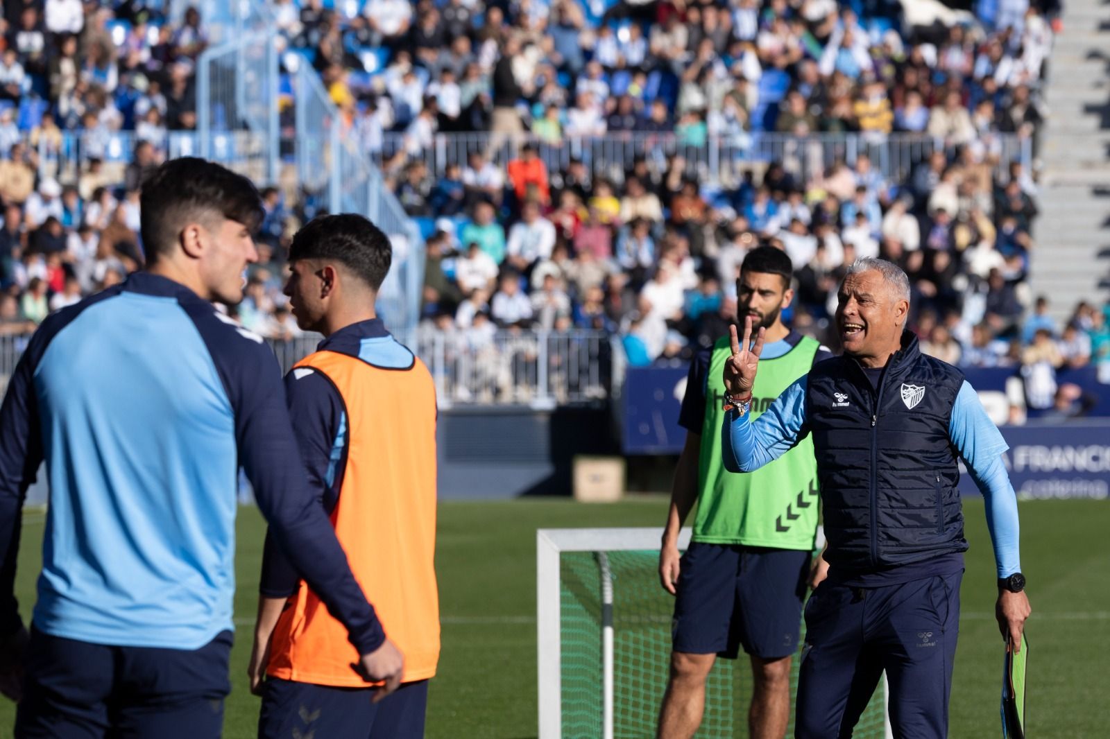 Entrenamiento a puertas abiertas del Málaga