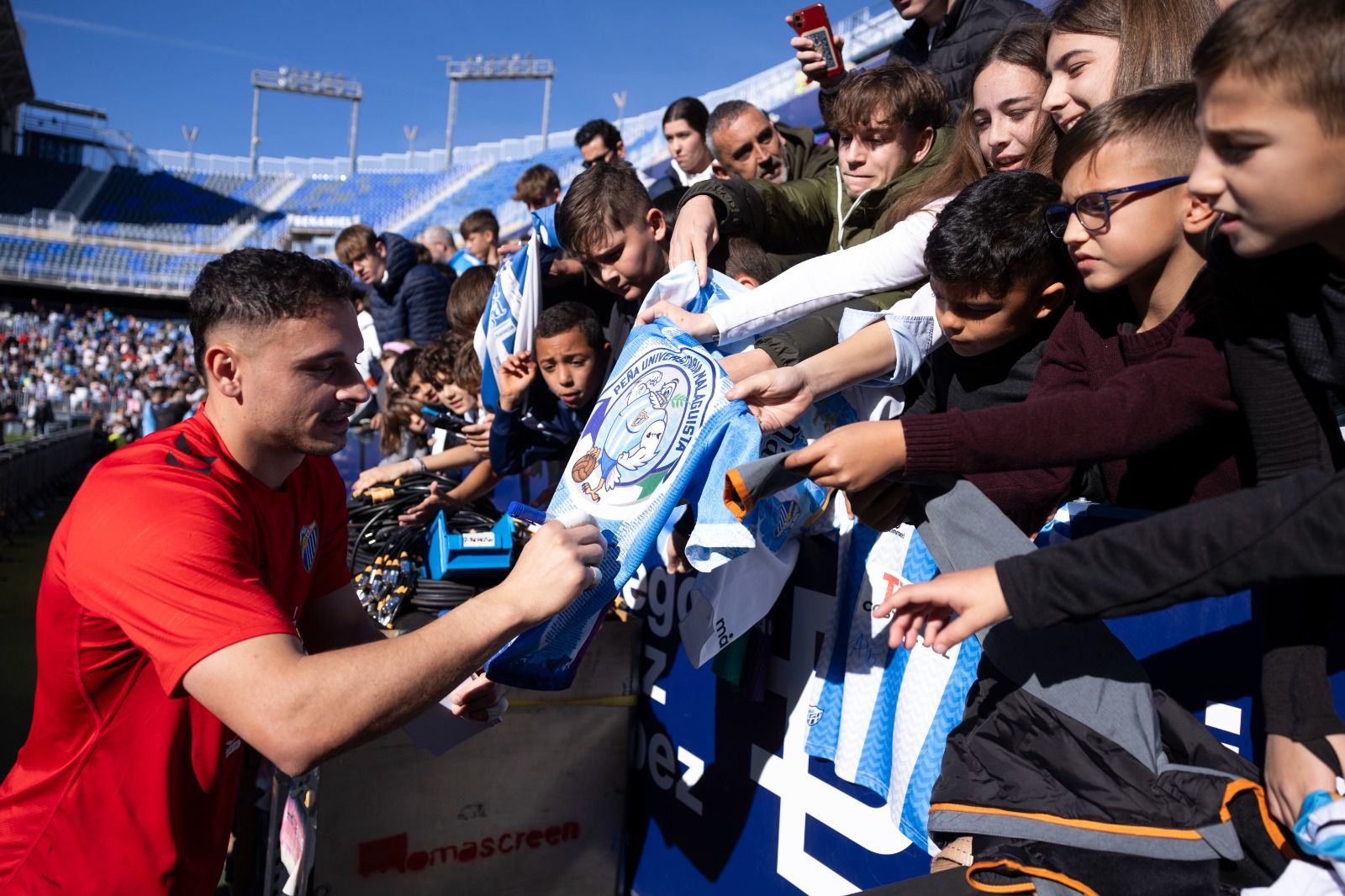 Entrenamiento a puertas abiertas del Málaga