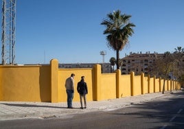 El alcalde visita las obras tras la finalización de los trabajos.