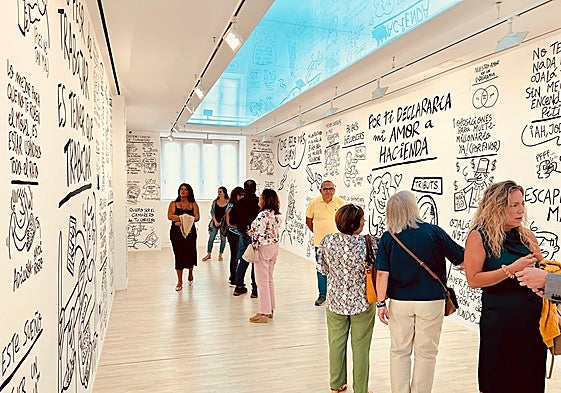 Imagen de la exposición en el CAC de Vélez-Málaga.