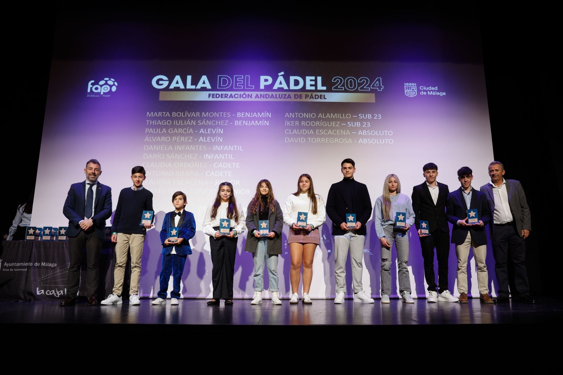 Gala de Premios 2024 de la Federación Andaluza de Pádel en Málaga