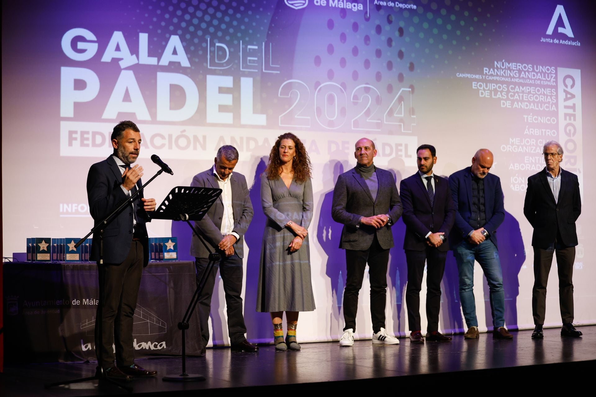 Gala de Premios 2024 de la Federación Andaluza de Pádel en Málaga