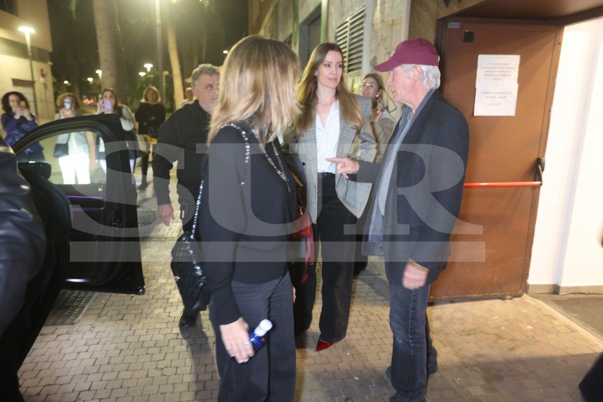 Richard Gere, en Málaga con Antonio Banderas para ver &#039;Gypsy&#039; en Málaga