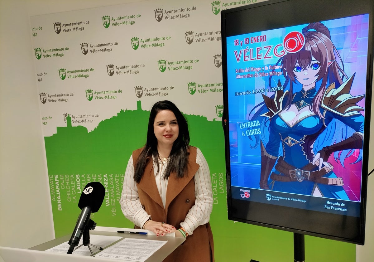 Acto de presentación del salón del manga y los videojuegos, este lunes en Vélez-Málaga.