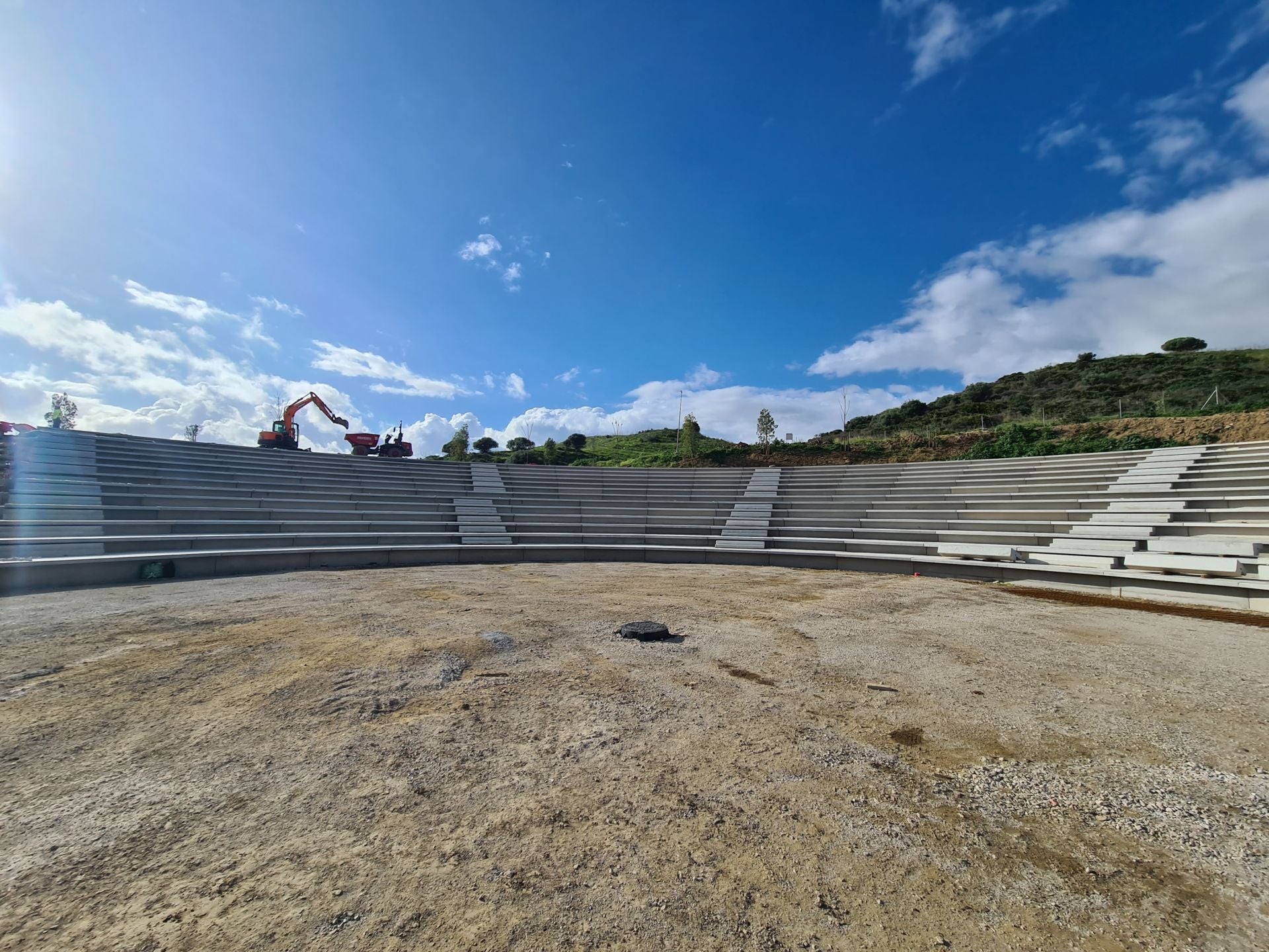 Los preparativos del Gran Parque de Mijas, en imágenes