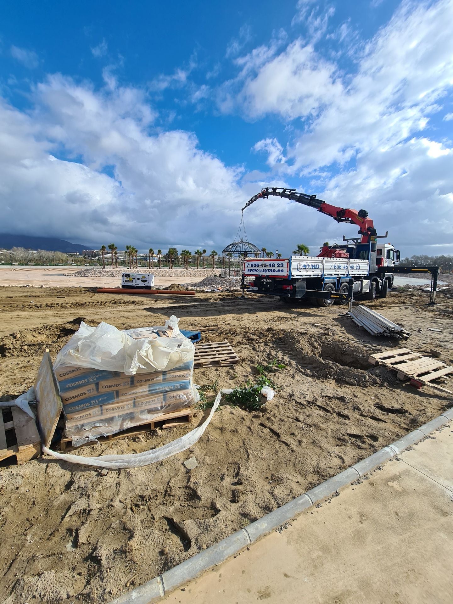 Los preparativos del Gran Parque de Mijas, en imágenes