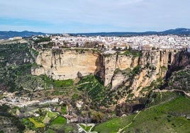 Vistas a la ciudad desde la zona.