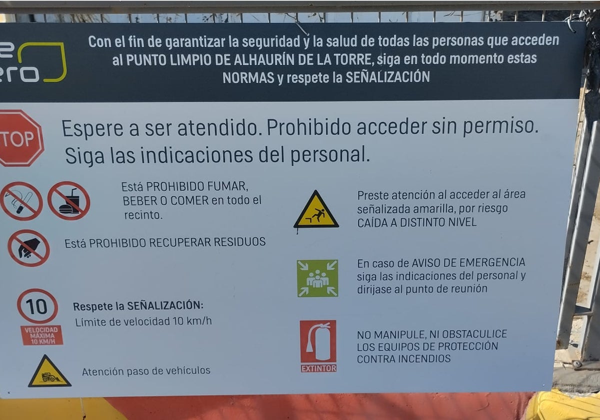 Información sobre el servicio del Punto Limpio.