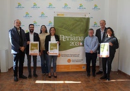 Acto de presentación de las iniciativas de Periana este jueves en la Mancomunidad Oriental.