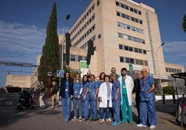 Parte del equipo de cirugía del Materno.