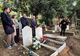 Acto realizado en el Cementerio Inglés de Alhaurín el Grande.