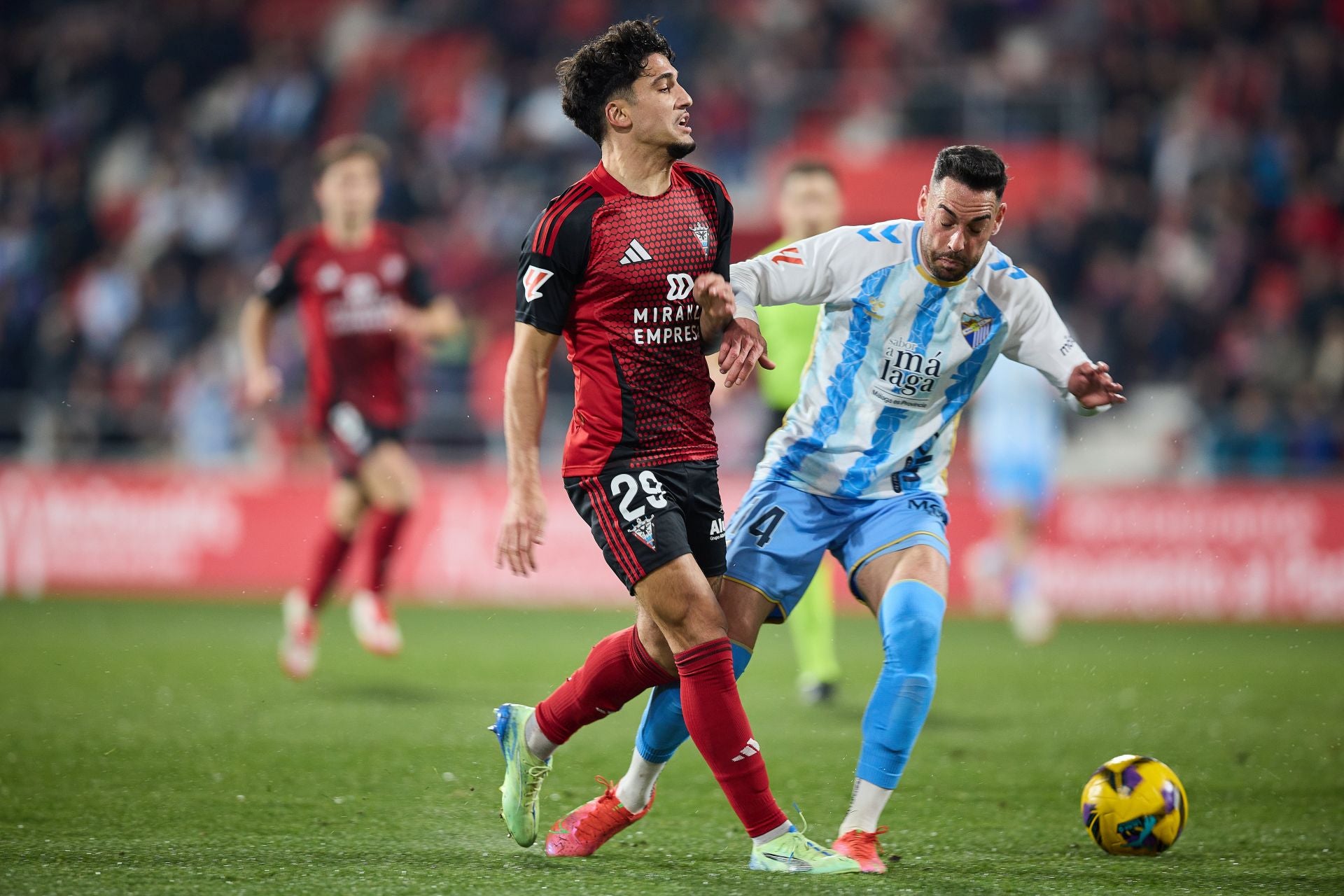 El Mirandés- Málaga, en imágenes