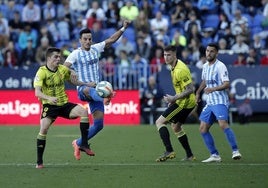 Juan Carlos y Dani Pacheco, en aquel duelo ante el Zaragoza.