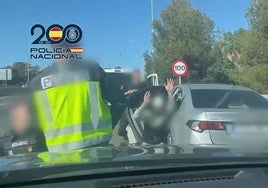 Vídeo de la detención de los cuatro sospechos por parte de la Policía Nacional