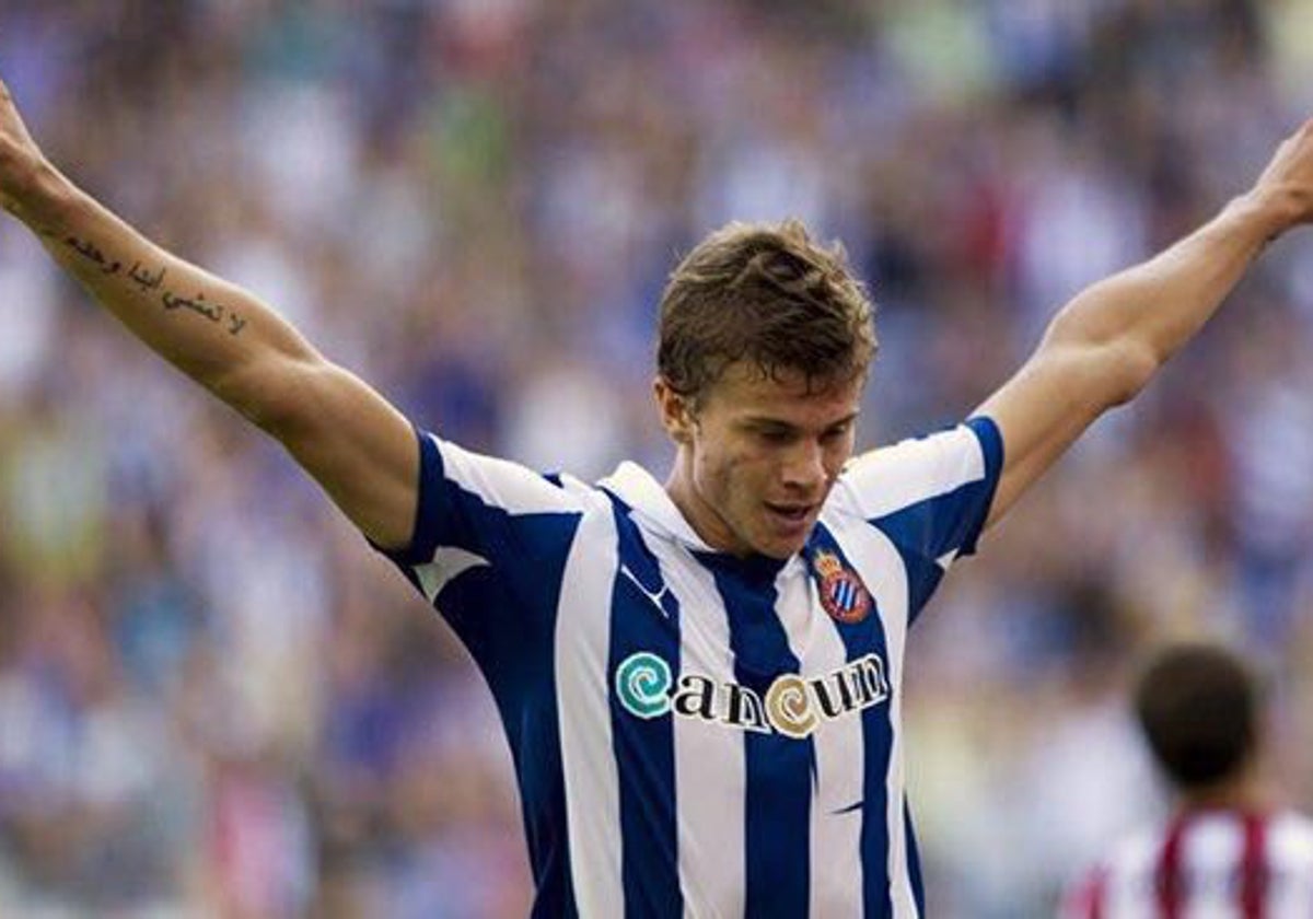 Samuele Longo, durante su etapa en el Espanyol.