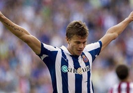 Samuele Longo, durante su etapa en el Espanyol.