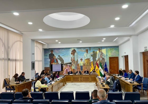 El salón de plenos, durante el debate presupuestario.