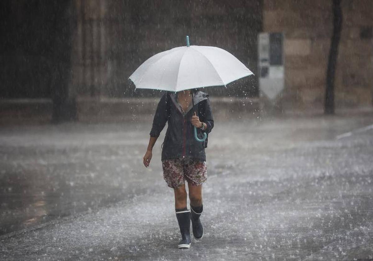 Aemet rebaja a amarillo el aviso en Málaga por fuertes lluvias, tormentas y granizo